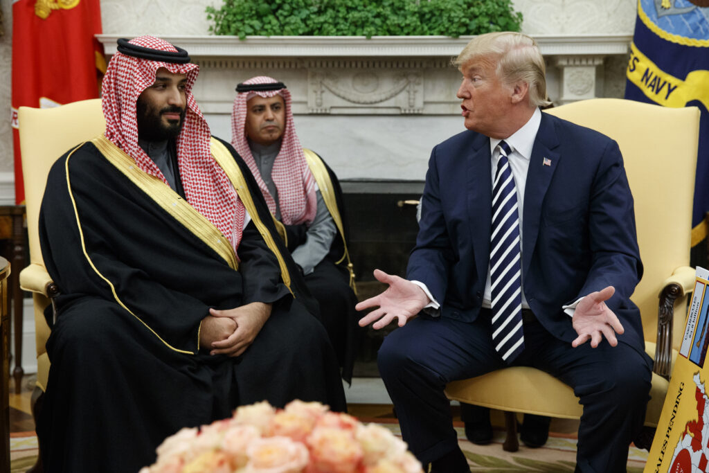 Trumps mix Middle East
diplomacy with family business