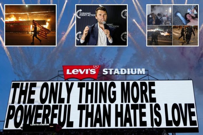 ‘Only thing more
powerful than hate is love,’ say those who call MAGA Nazis and fascists